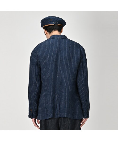 美品】45R インディゴリネンの908コート サイズ4 美品】45R インディゴ