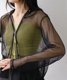 Kastane | メッシュラメパーカー(トップス)