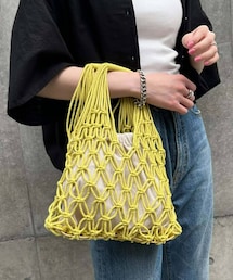 CIAOPANIC TYPY | 【手編み】マクラメ巾着付きBAG(バッグ)