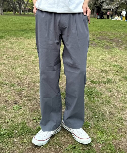 CIAOPANIC TYPY（チャオパニックティピー）の「リネンブレンドストレッチテーパードパンツ（パンツ・メンズ・オフホワイト/サックスブルー/チャコールグレー/ブラック・S/M/L）」の3枚目の写真