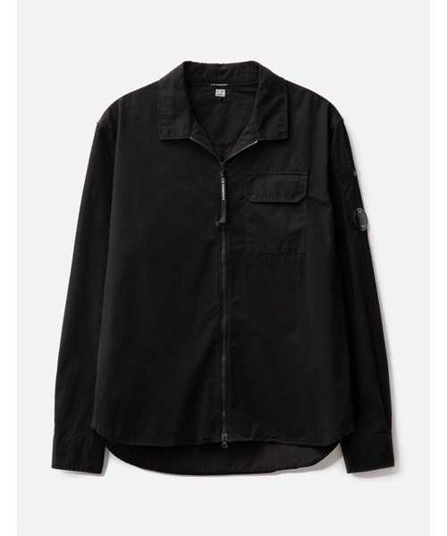 GABARDINE ZIPPED SHIRT
