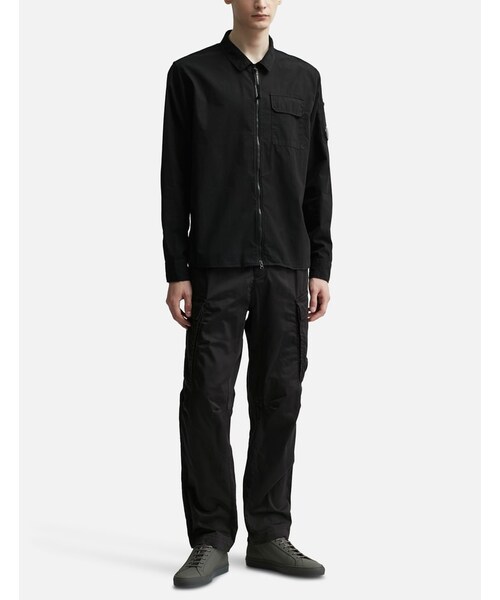 GABARDINE ZIPPED SHIRT