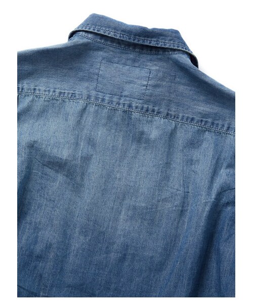 DRWCYS（ドロシーズ）の「フラップポケットデニムシャツ（トップス・レディース・ブルー/インディゴ）」の9枚目の写真
