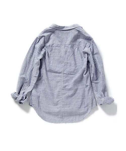 DRWCYS（ドロシーズ）の「エアリーストライプシャツ（トップス・レディース・ホワイト/ネイビー）」の4枚目の写真