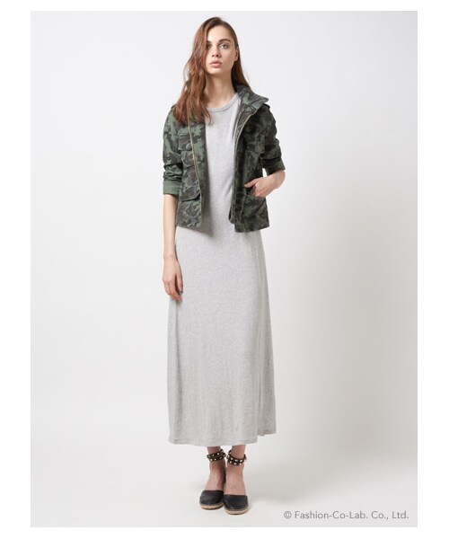 DRWCYS（ドロシーズ）の「グランコット マキシワンピース（ワンピース/ドレス・レディース・ブラック/グレー/ホワイト/サックス・M）」の5枚目の写真