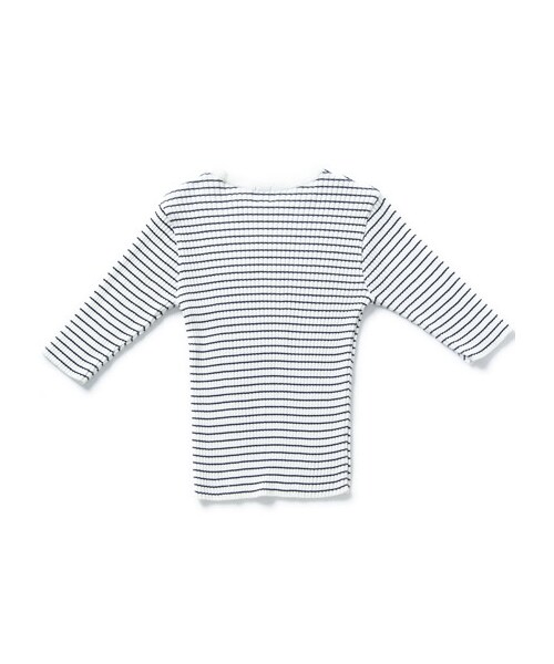 DRWCYS（ドロシーズ）の「サマーリブニットTee（トップス・レディース・ブラック/ホワイト/ボーダー）」の5枚目の写真