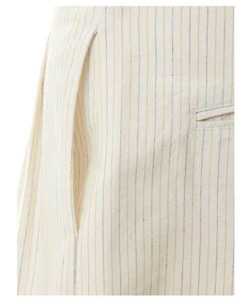 DRWCYS（ドロシーズ）の「ストライプガウチョパンツ（パンツ・レディース・ホワイト/ネイビー）」の8枚目の写真