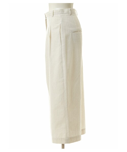 DRWCYS（ドロシーズ）の「ストライプガウチョパンツ（パンツ・レディース・ホワイト/ネイビー）」の5枚目の写真