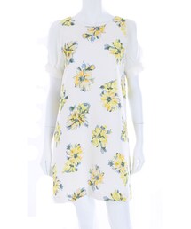 MERCURYDUO | 【DUO】 異素材切替 水彩FLOWER ワンピース(ワンピース/ドレス)