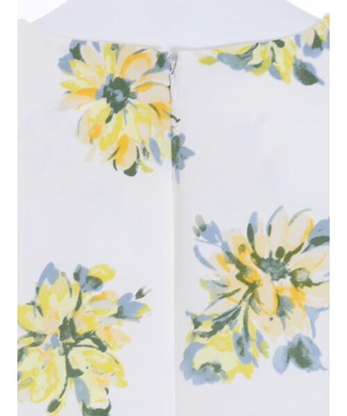 MERCURYDUO（マーキュリーデュオ）の「【DUO】 異素材切替 水彩FLOWER ワンピース（ワンピース/ドレス・レディース・ライトイエロー/ブルー/ラベンダー・F）」の11枚目の写真
