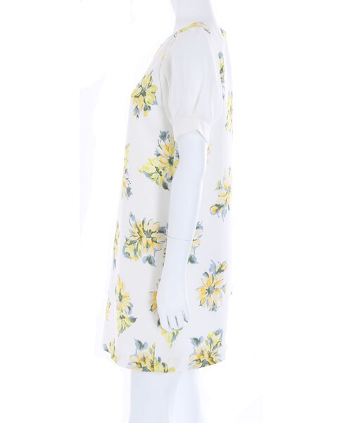MERCURYDUO（マーキュリーデュオ）の「【DUO】 異素材切替 水彩FLOWER ワンピース（ワンピース/ドレス・レディース・ライトイエロー/ブルー/ラベンダー・F）」の6枚目の写真