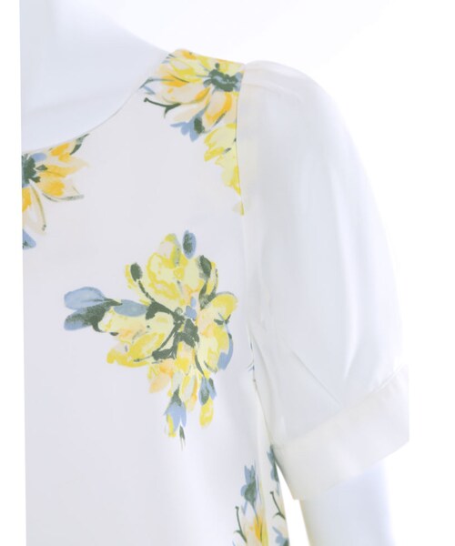 MERCURYDUO（マーキュリーデュオ）の「【DUO】 異素材切替 水彩FLOWER ワンピース（ワンピース/ドレス・レディース・ライトイエロー/ブルー/ラベンダー・F）」の8枚目の写真