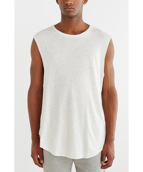URBAN OUTFITTERS（アーバンアウトフィッターズ）の「Feathers Raw Muscle Tee（Tシャツ/カットソー・メンズ・WHITE/BLACK・M/S/L/XL）」の8枚目の写真