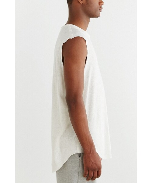 URBAN OUTFITTERS（アーバンアウトフィッターズ）の「Feathers Raw Muscle Tee（Tシャツ/カットソー・メンズ・WHITE/BLACK・M/S/L/XL）」の6枚目の写真