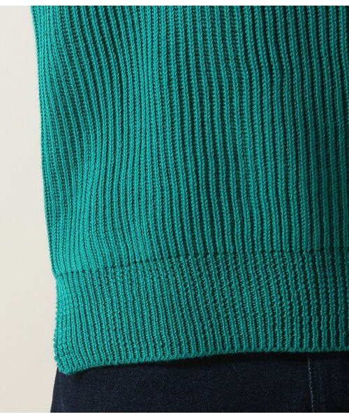 JUNRED（ジュンレッド）の「畦ソリッドクルーネックニット（ニット・メンズ・ホワイト/ライトグリーン/ブルー/イエロー・0/1/2）」の11枚目の写真