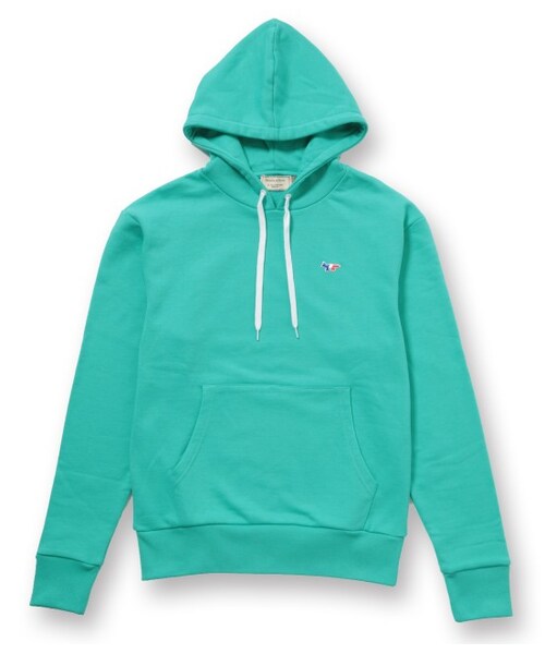 Maison Kitsune（メゾンキツネ）の「HOODIE FOX PATCH（Ｔシャツ/カットソー・メンズ・ホワイト系/ライトグリーン/ピンク・S/M/L）」の4枚目の写真