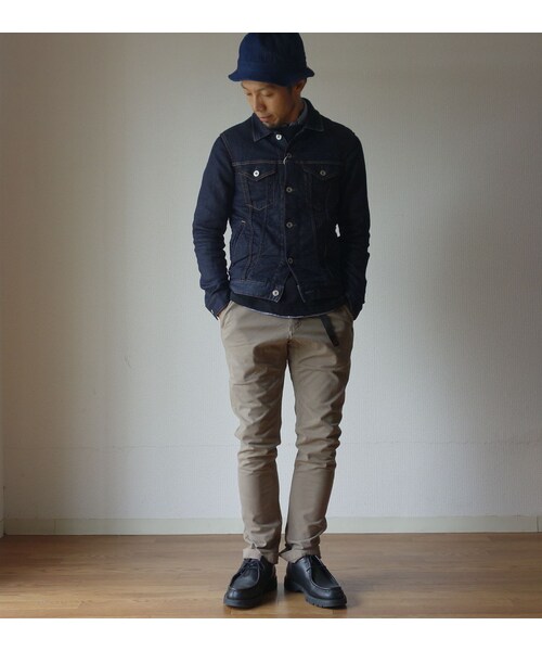 FOB FACTORY（エフオービーファクトリー）の「F.O.B FACTORY エフオービーファクトリー  リラックスデニム サードジャケット ワンウォッシュ（デニムジャケット・メンズ・その他）」の2枚目の写真