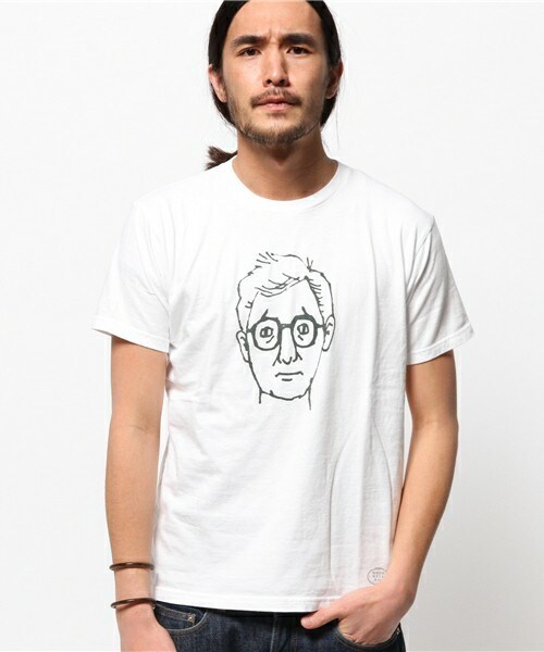 FREDY&GLOSTER（フレディアンドグロスター）の「偉人シリーズＴシャツ　Wood 2015Ｖe（Tシャツ/カットソー・メンズ・ホワイト/ネイビー・SMALL/MEDIUM/LARGE）」の2枚目の写真