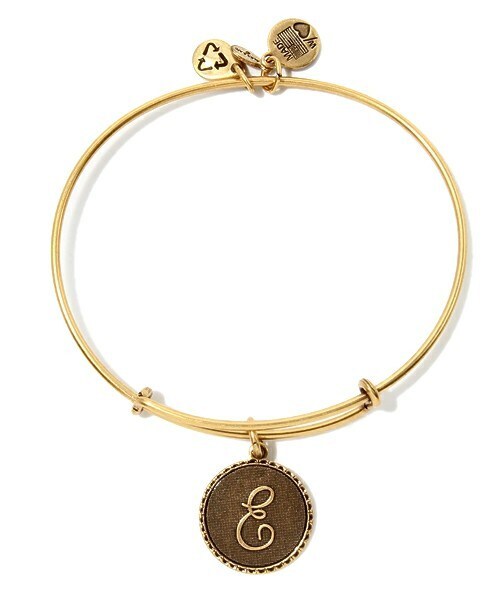 Alex and Ani(アレックスアンドアニ)の「【Alex&Ani】 アルファベットバングルE(バングル/リストバンド・レディース・ゴールド・FREE)」の1枚目の写真
