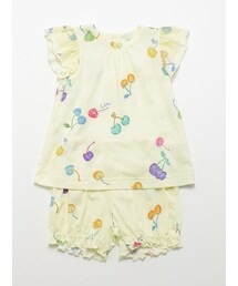 HAKKA BABY（ハッカベビー）の「[ベビー]カラフルチェリープリントチュニックパンツセット（アンダーウェア・キッズ）」