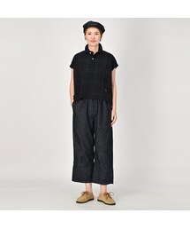 45R カノコのMキャミポロ 45R（フォーティファイブアール）の「ブラックウォッチカノコのM