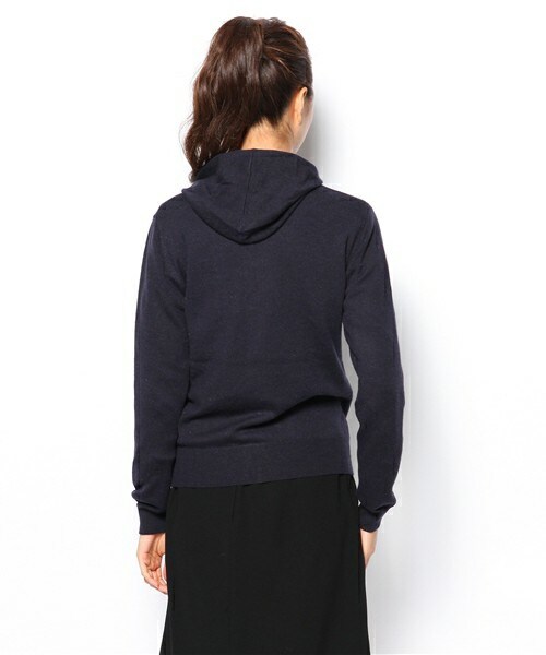 Soareak(ソアリーク)の「ニットパーカ(パーカー・レディース・ホワイト/ダークグレー/ネイビー・MEDIUM)」の6枚目の写真