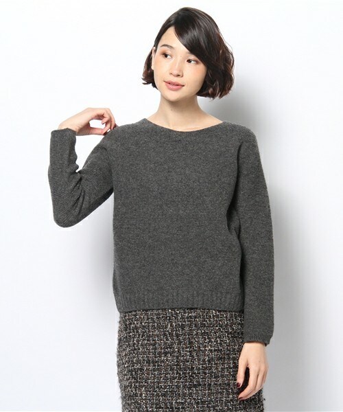 Soareak（ソアリーク）の「ﾎｰﾙｶﾞｰﾒﾝﾄﾆｯﾄPO（ニット/セーター・レディース・グレー/ベージュ/ネイビー/オレンジ・MEDIUM）」の2枚目の写真