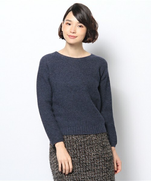 Soareak（ソアリーク）の「ﾎｰﾙｶﾞｰﾒﾝﾄﾆｯﾄPO（ニット/セーター・レディース・グレー/ベージュ/ネイビー/オレンジ・MEDIUM）」の3枚目の写真