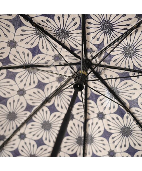 Madu（マディ）の「日傘 レトロフラワー ネイビー 折りたたみ傘（インテリア・その他・親骨の長さ約47cm）」の3枚目の写真
