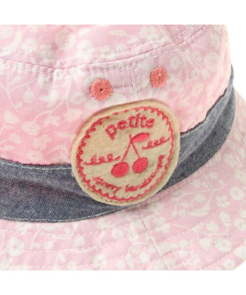 apres les cours（アプレレクール）の「◎UVカットリバーシブルハット（帽子・キッズ・ネイビーブルー/オフホワイト/ピンク/サックス・48/50/52/54/56）」の15枚目の写真