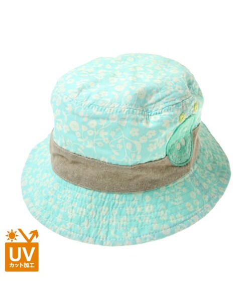 apres les cours（アプレレクール）の「◎UVカットリバーシブルハット（帽子・キッズ・ネイビーブルー/オフホワイト/ピンク/サックス・48/50/52/54/56）」の4枚目の写真