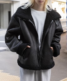 Aland 3.3 FIELD TRIP レザージャケット ブラック エーランド ALAND（エーランド）の「3.3 Field Trip／レザーボアムスタン（）」 - WEAR