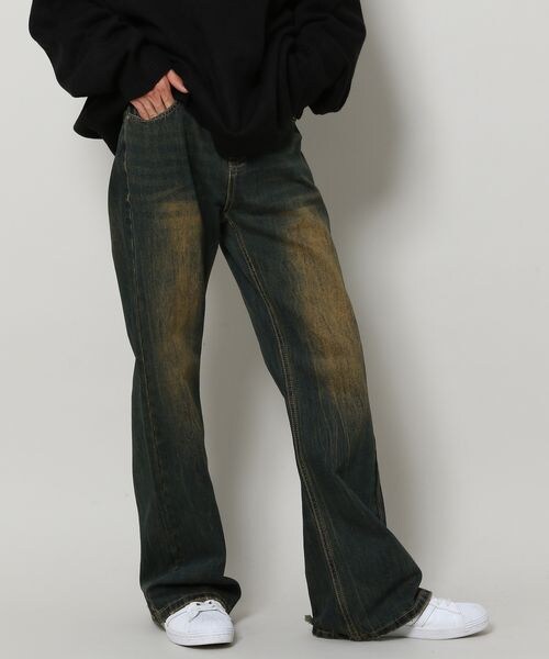 ALAND（エーランド）の「INFLATION／Washedフレアデニム（）」 - WEAR