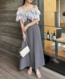 one after another NICE CLAUP | 【ご褒美シリーズ】ブラウスセットワンピース(ワンピース/ドレス)