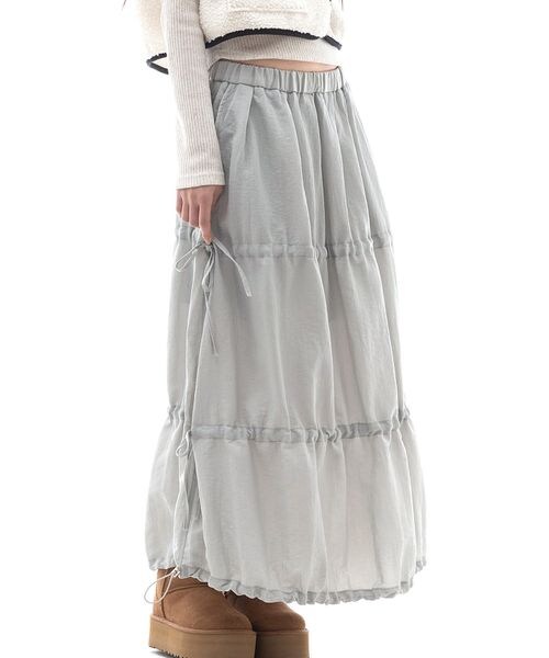 ALAND（エーランド）の「PLASMASPHERE／GISELLE スカート（スカート・ライトグレー(12)/ブラック(19)・F）」の6枚目の写真