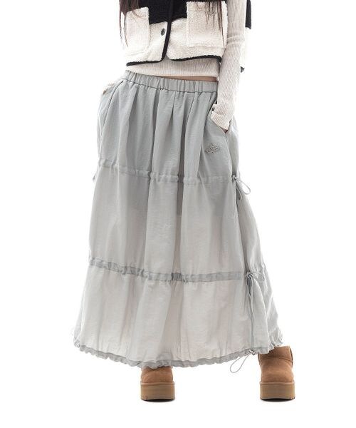 ALAND（エーランド）の「PLASMASPHERE／GISELLE スカート（スカート・ライトグレー(12)/ブラック(19)・F）」の5枚目の写真