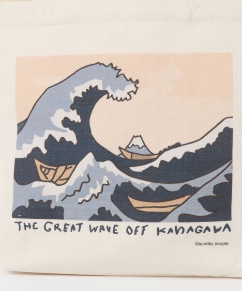 LAKOLE（ラコレ）の「[世界の名作]トートバッグ(L)（バッグ・真珠の耳飾り01/ラストサパー02/笛を吹く少年03/ひまわり04/モナリザ05/神奈川沖浪裏06・F）」の18枚目の写真