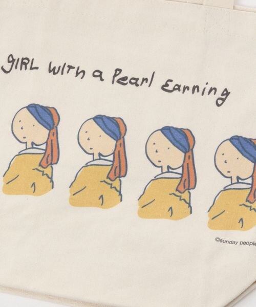 LAKOLE（ラコレ）の「[世界の名作]トートバッグ(L)（バッグ・真珠の耳飾り01/ラストサパー02/笛を吹く少年03/ひまわり04/モナリザ05/神奈川沖浪裏06・F）」の13枚目の写真