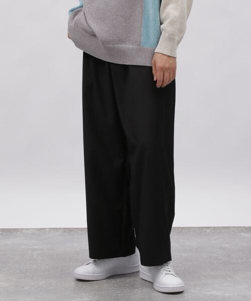 LAKOLE(ラコレ)の「TRワイドイージーパンツ(パンツ・チャコール18/ブラック19/グリーン70・S/M/L)」の10枚目の写真