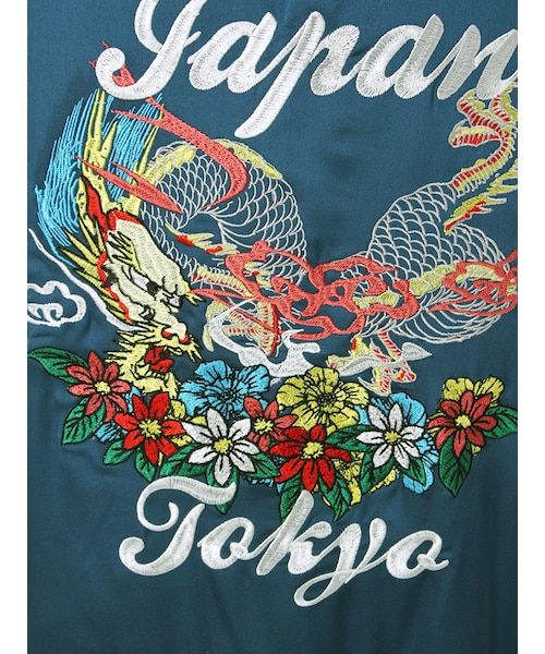 jouetie（ジュエティ）の「TOKYOスカジャン（ジャケット/アウター・レディース・ブラック/ブルー・M）」の10枚目の写真