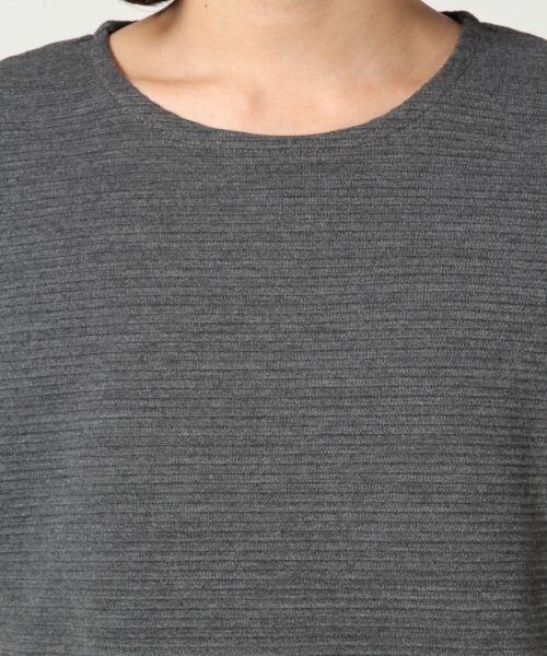 LEPSIM（レプシィム）の「タッククロプドタケプルオーバーＳＳ（トップス・レディース・オフ05/ブラック09/グレー（カタゾメ）15/ダークネイビー89・FREE SIZE）」の11枚目の写真