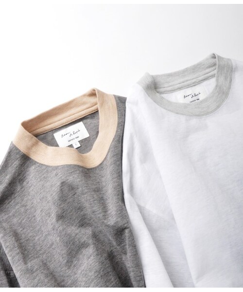 ADAM ET ROPE'（アダムエロペ）の「【先行予約】ペーパープレス BIG Tシャツ（Ｔシャツ/カットソー・メンズ・グレー/ホワイト・M/L）」の11枚目の写真