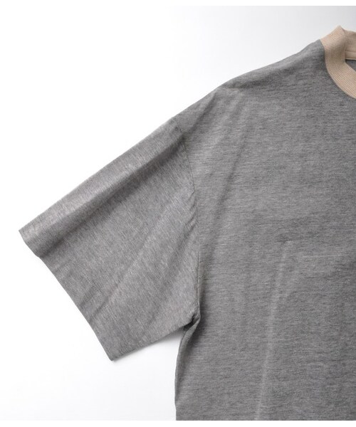 ADAM ET ROPE'（アダムエロペ）の「【先行予約】ペーパープレス BIG Tシャツ（Ｔシャツ/カットソー・メンズ・グレー/ホワイト・M/L）」の8枚目の写真