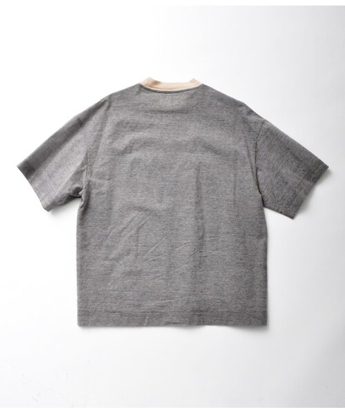 ADAM ET ROPE'（アダムエロペ）の「【先行予約】ペーパープレス BIG Tシャツ（Ｔシャツ/カットソー・メンズ・グレー/ホワイト・M/L）」の10枚目の写真