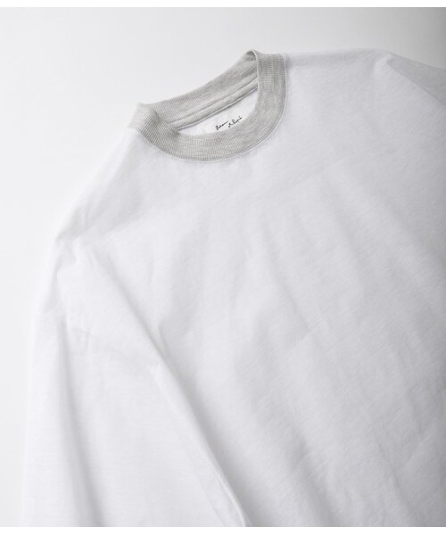 ADAM ET ROPE'（アダムエロペ）の「【先行予約】ペーパープレス BIG Tシャツ（Ｔシャツ/カットソー・メンズ・グレー/ホワイト・M/L）」の4枚目の写真