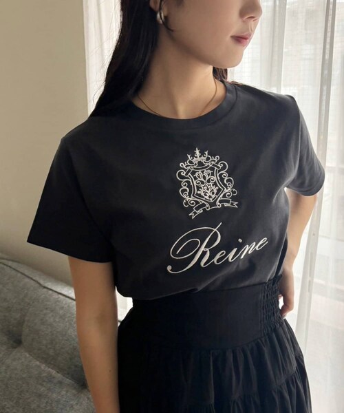 one after another NICE CLAUP（ワンアフターアナザーナイスクラップ）の「プチプラ◎アソートロゴTEE/手洗い可（Tシャツ/カットソー・レディース・オフホワイト/ホワイト系その他/チャコールグレー・FREE）」の3枚目の写真