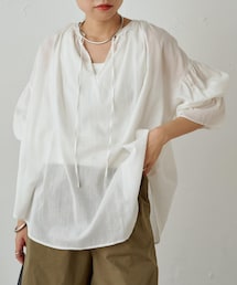 Loungedress(ラウンジドレス)コットンキャミブラウス レースキャミ（シャツ/ブラウス）｜LOUNGEDRESS（ラウンジドレス