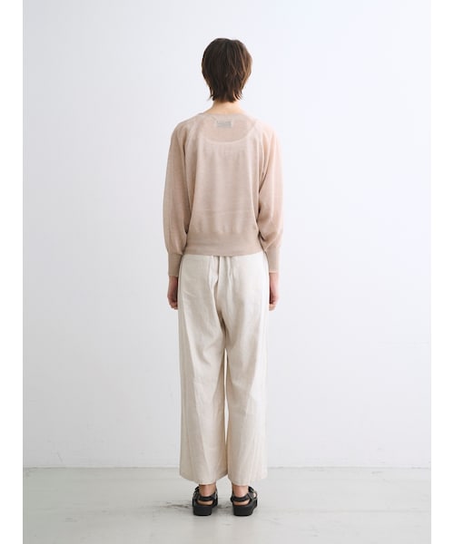 なお 未使用 スリードッツ シャイニー シアー カーディガン 未使用 three dots スリードッツ シャイニー シアー