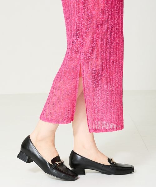 【限定値下げ❗️】NICALニカル スクエアトゥチャンキーヒールパンプス 24.5 NICAL パンプス 「本革」「NICAL」スクエアトゥチャンキーヒール