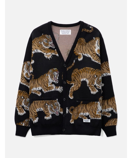 ワコマリア　TIM LEHI / KNIT JACQUARD CARDIGAN Tim Lehi / Jacquard Knit Cardigan